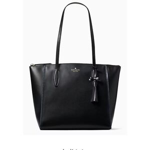 Kate Spade Black Tote with Tassel Accent